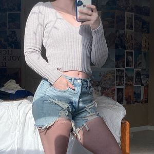 forever 21 cropped sweater!